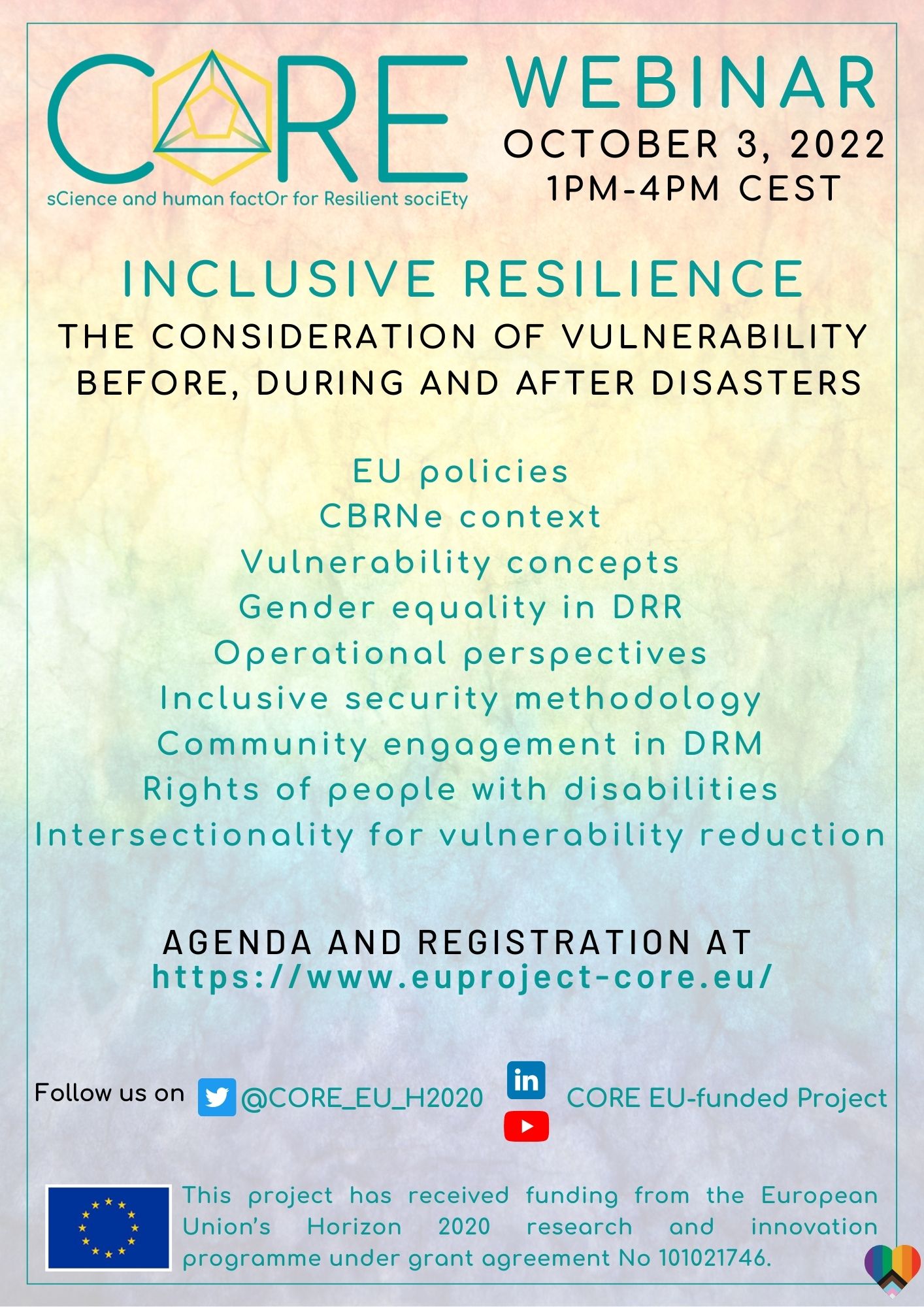 [October 3, 2022] CORE Webinar #2 - Designing an inclusive resilience